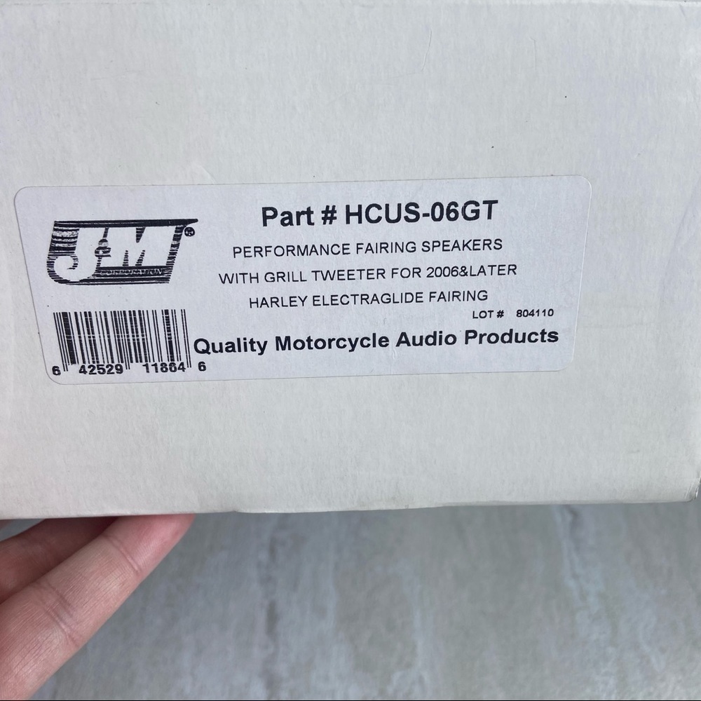 ** J&M performance fairing speakers for 2006 Harley Davidson and later new - Picture 6 of 8